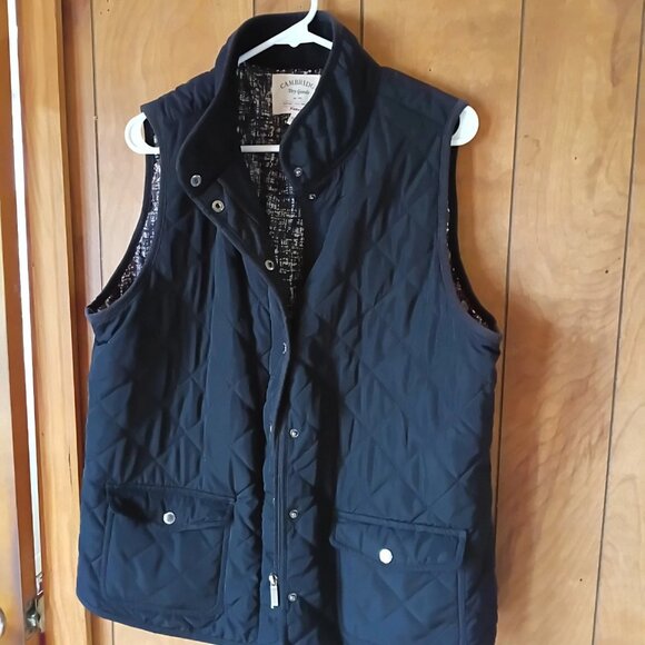 cambridge plus size womens black sleeveless winter vest size 1X - Picture 3 of 6